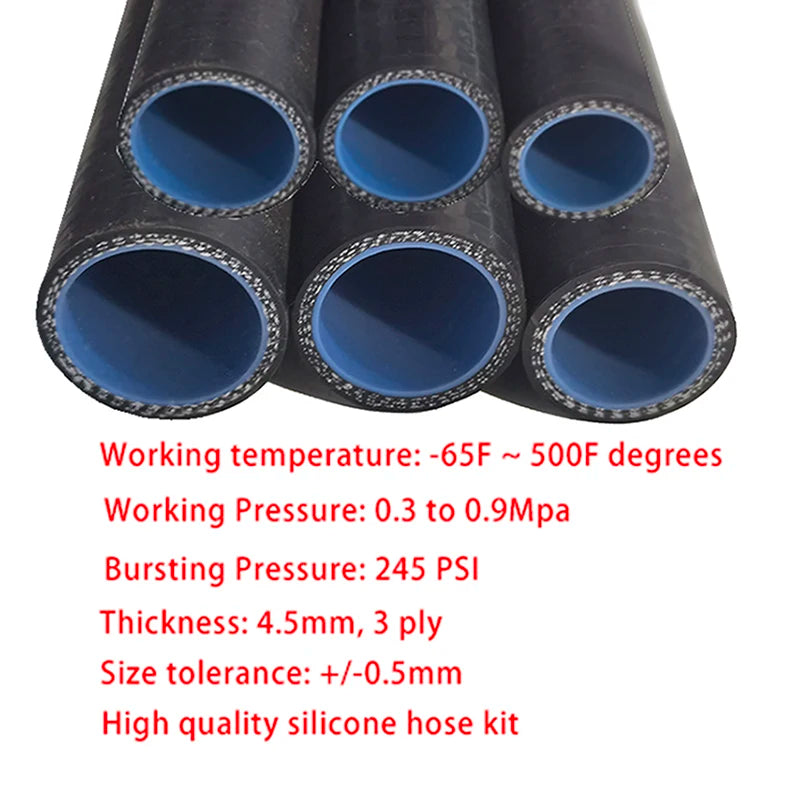 Silicone Radiator Hose Kit (10 PCS)