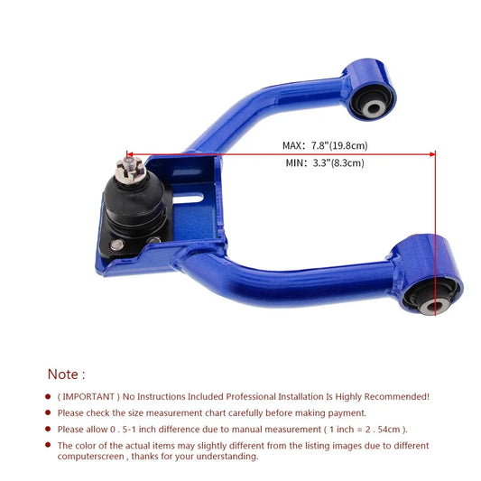Front Upper Adjustable Control Arm