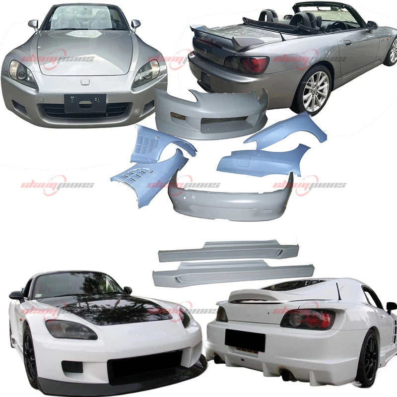 High Quality for Honda S2000 Body Kit with Front and Rear Resin Fiber Bumpers and Fenders CH Model Plus All New Condition