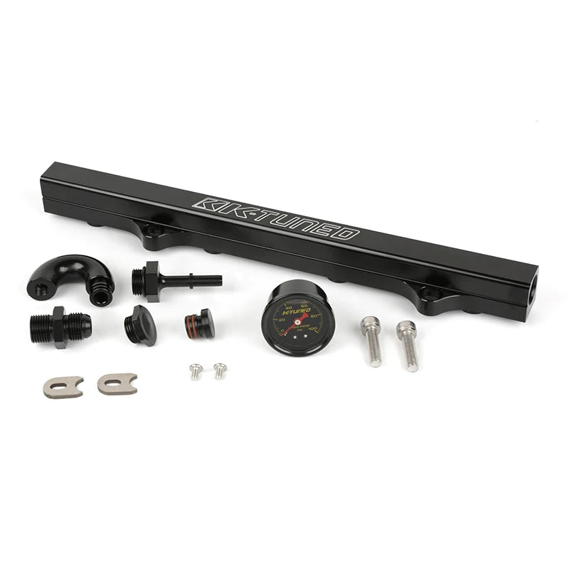 K20 K24 fuel rail with oil pressure gauge