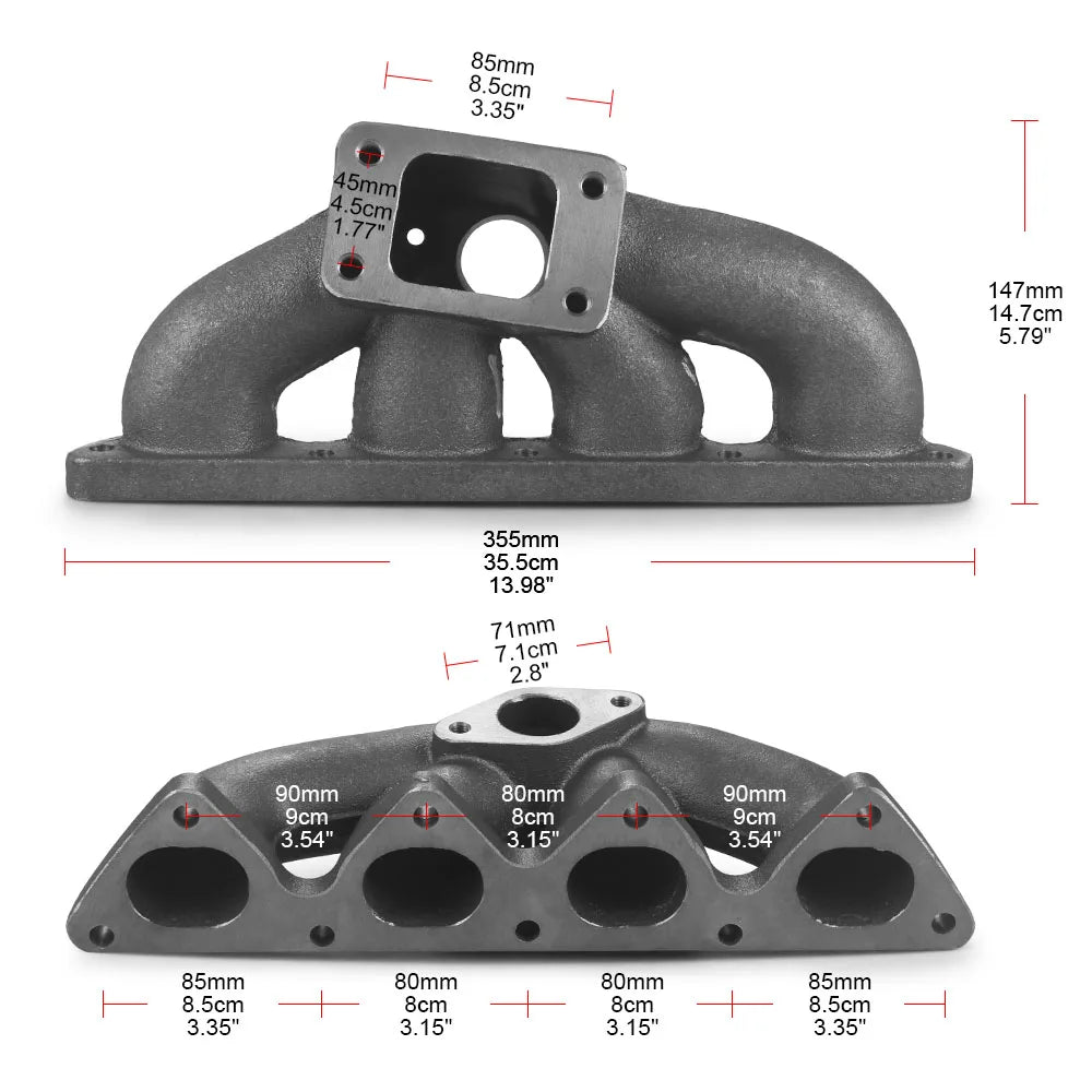 Cast Iron Turbo Manifold B Series
