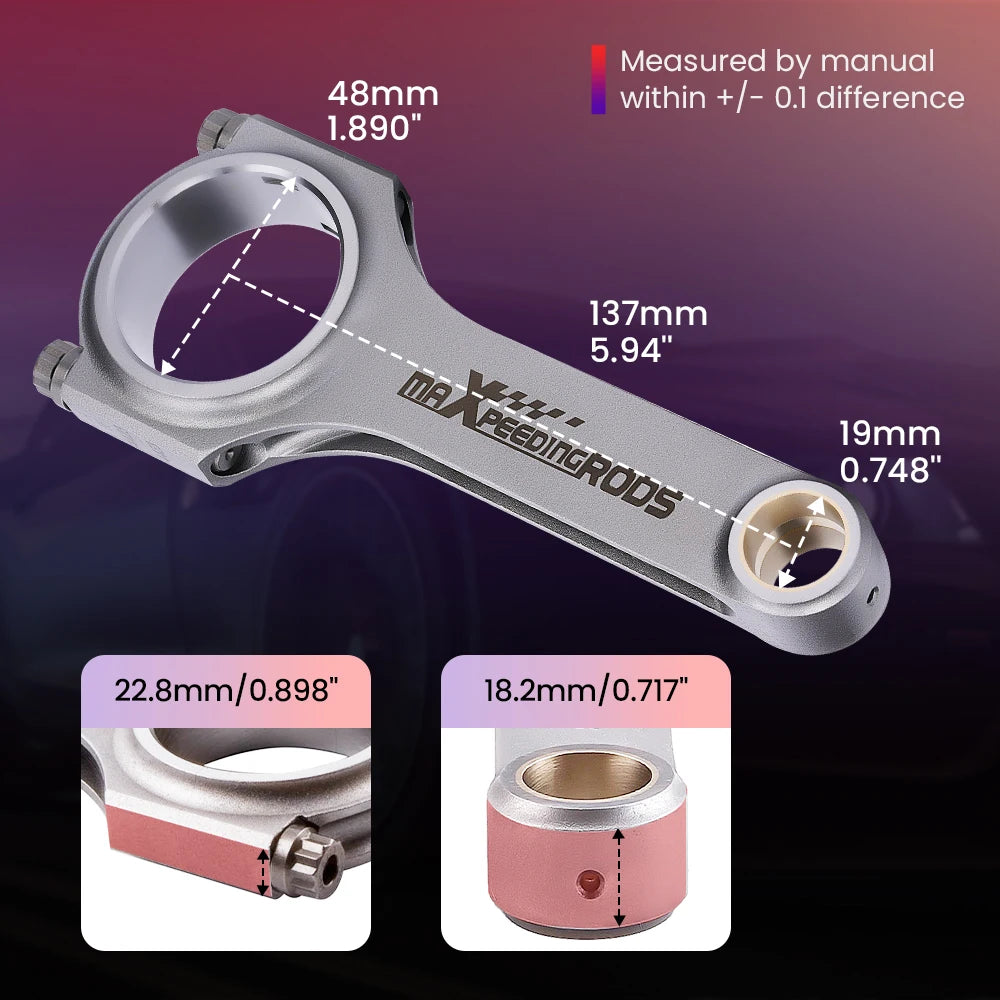 Forged Connecting Rods 5.394"